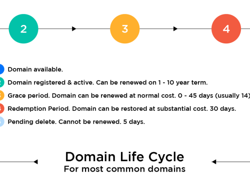 The lifecycle of common domain name extensions